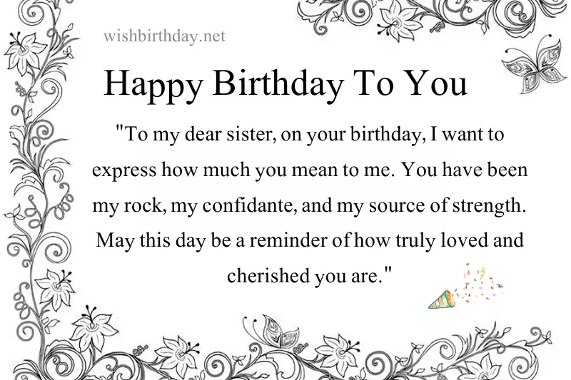 emotional birthday wishes for sister in english