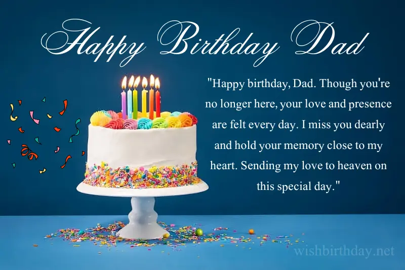 emotional happy birthday dad in heaven quotes from daughter