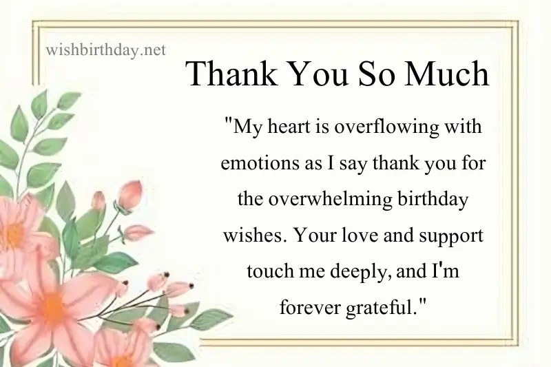 emotional thank you message for birthday wishes in english