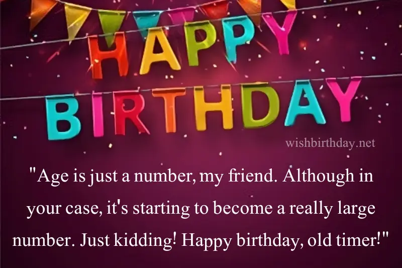 funny birthday quote for best friend in english