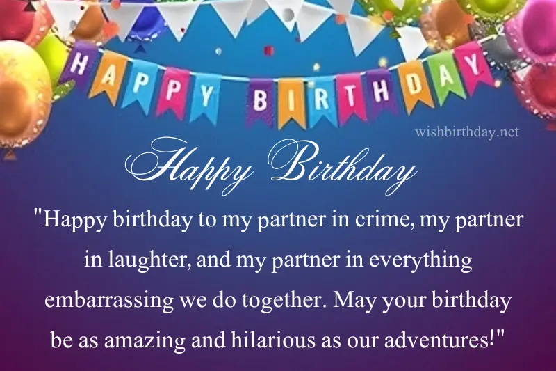funny birthday wish for girlfriend in english