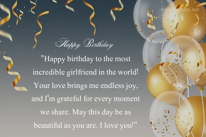 happy birthday message for girlfriend