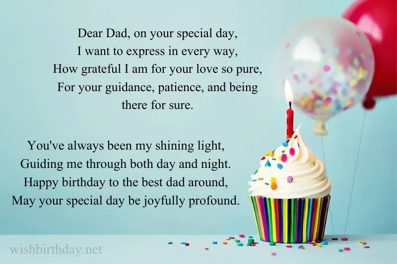 happy birthday poem for dad from daughter