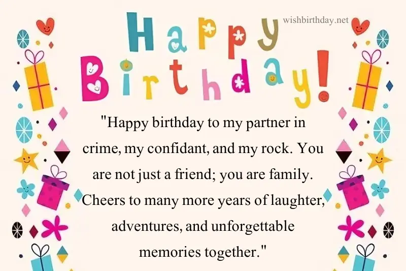 happy birthday quote for close friend in english