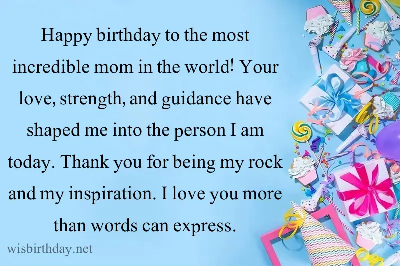 happy birthday wishes from daughter to mom