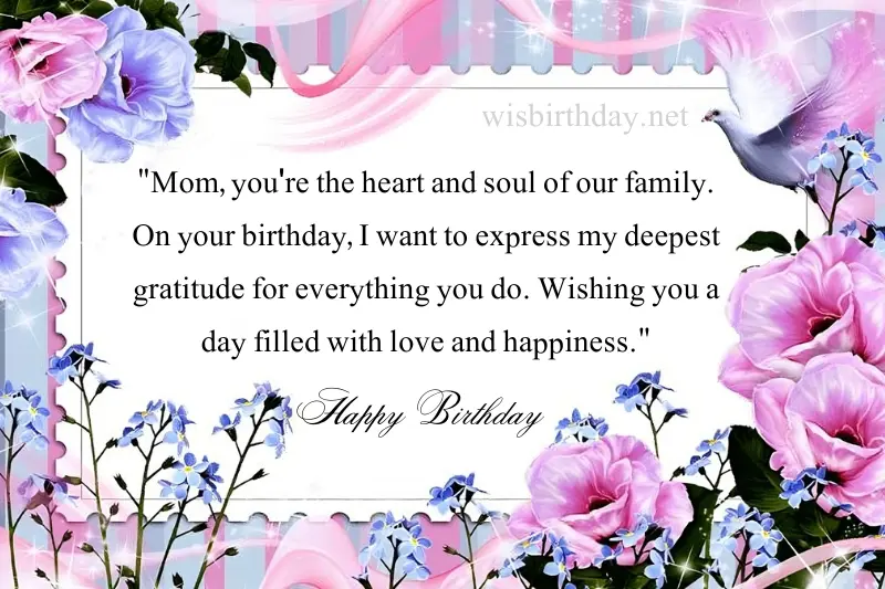 i love you mom birthday wishing card from daughter