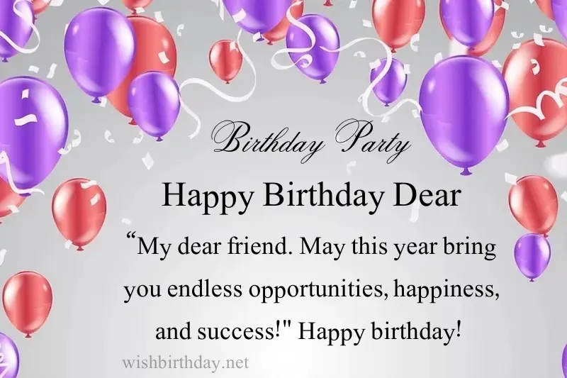 short birthday wish to a friend