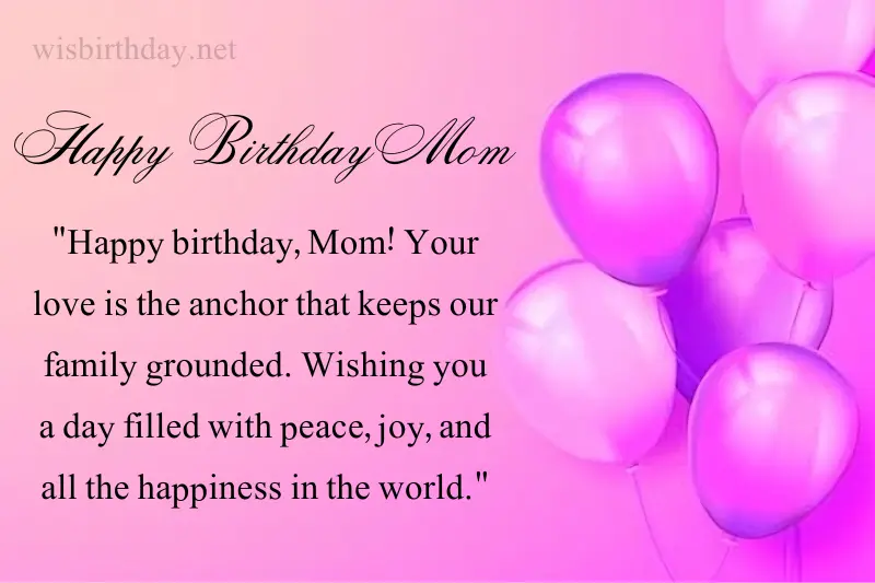 simple birthday wishes for mom from daughter