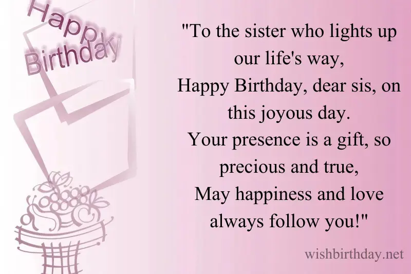 birthday wishes for sister shayari in english
