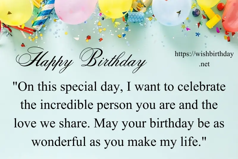 birthday wishes quote for lover in english