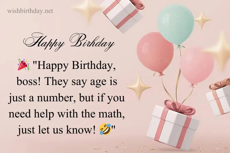 funny birthday wish for boss