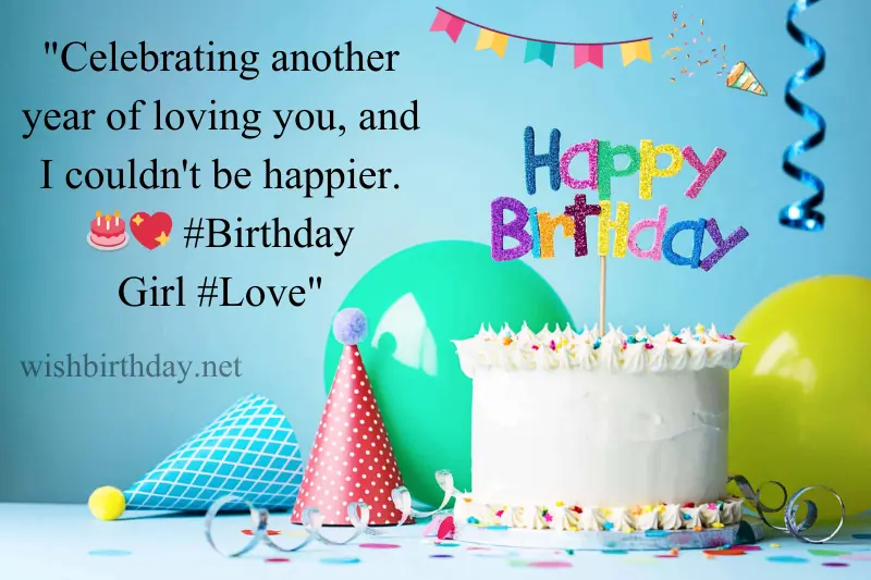 happy birthday caption for girlfriend in english