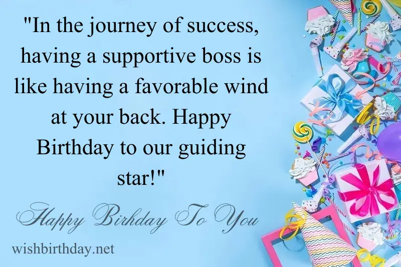 happy birthday quote for boss