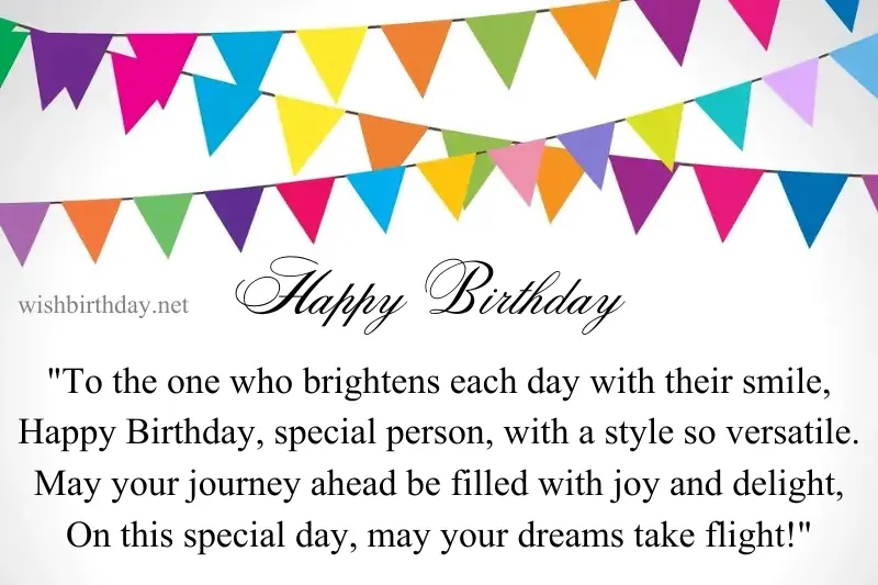 happy birthday shayari for special person in english