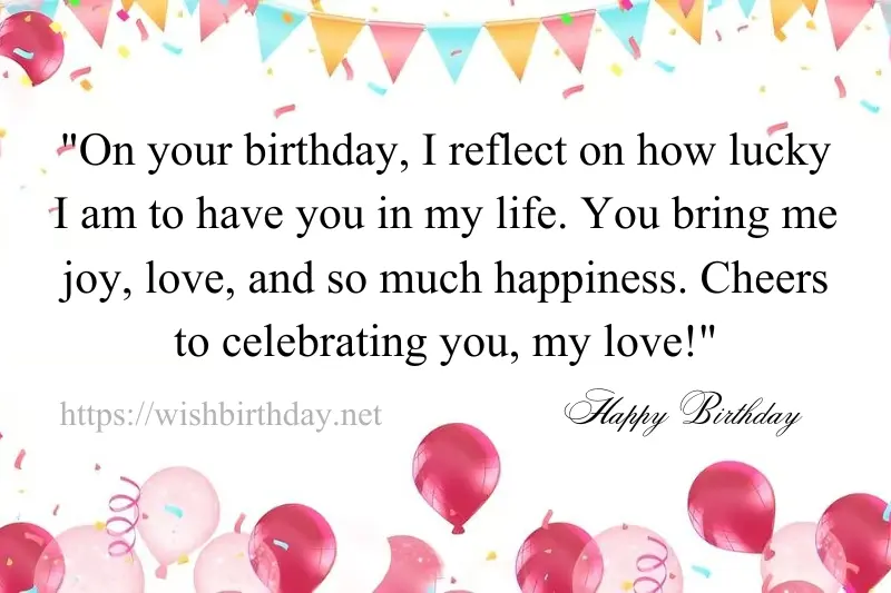 happy birthday thought for girlfriend in english