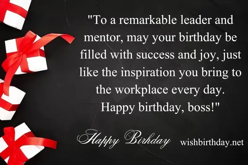 heart touching happy birthday wish for boss
