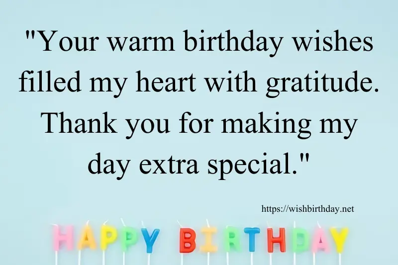 quotes to thank for birthday wishes
