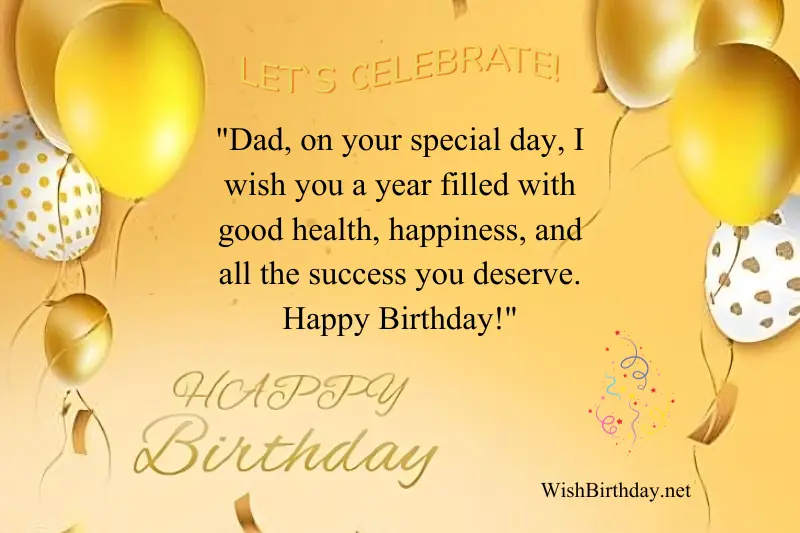 father birthday wishing quote in english