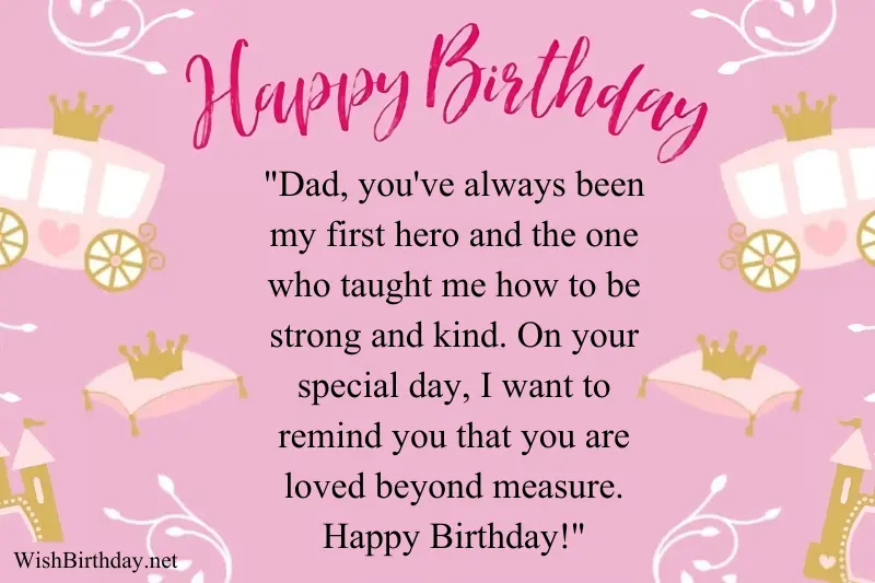 fathers birthday quote from daughter in english