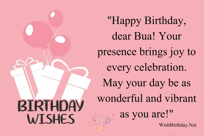 birthday wishes for bua