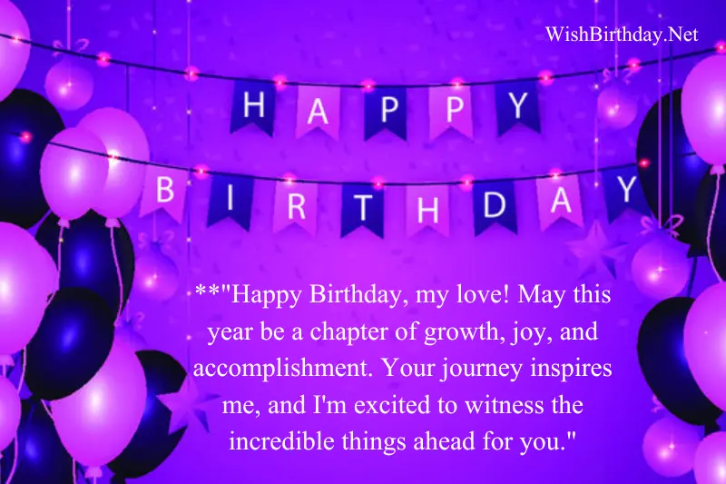 inspirational birthday wish about love