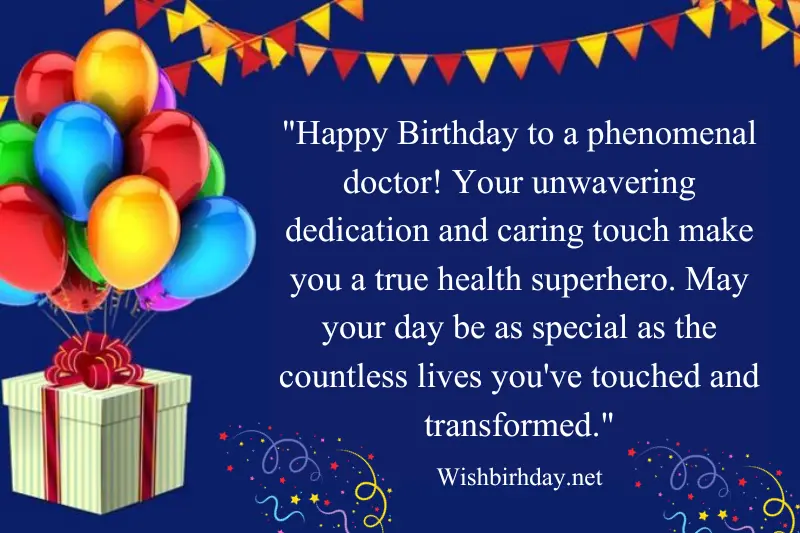 happy birthday doctor message