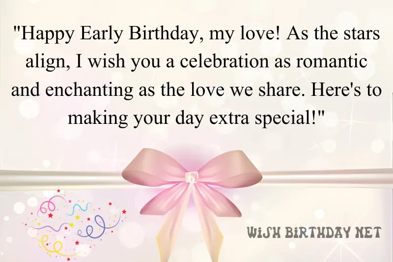 romantic advance happy birthday wishes for lover