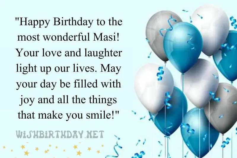 birthday wishes for masi