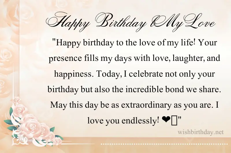 birthday status for love