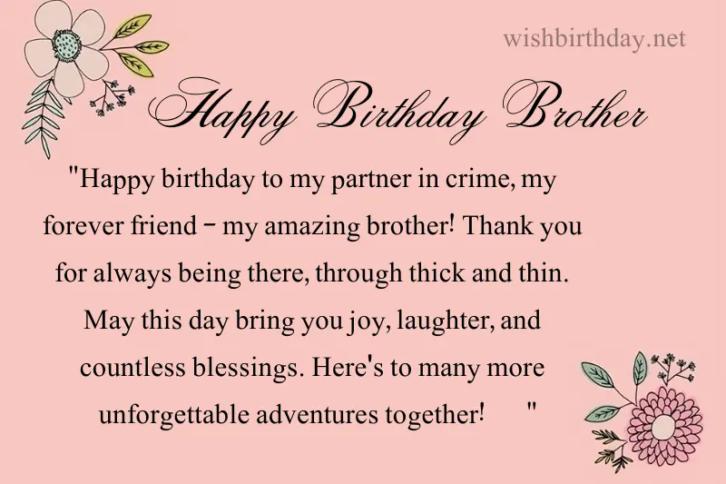 happy birthday status for brother