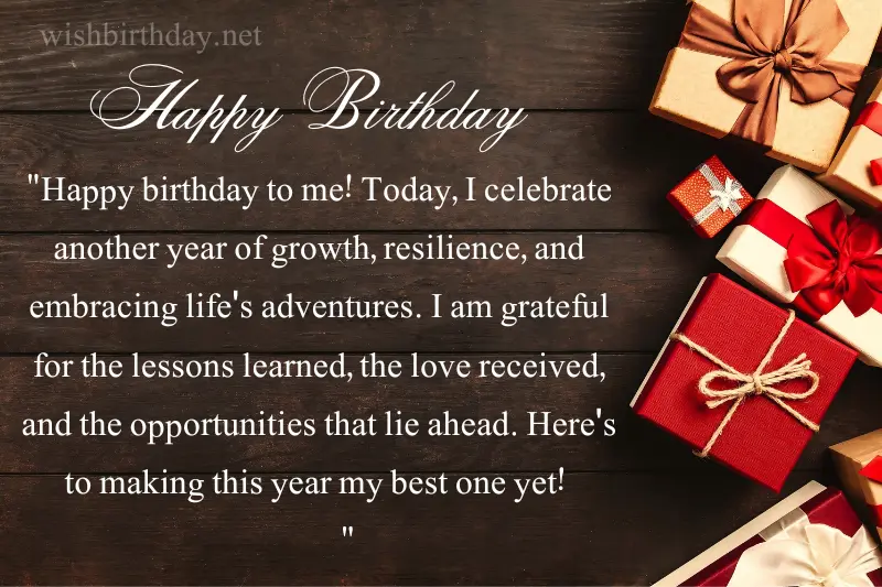 happy birthday status for me