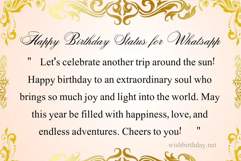 happy birthday status for whatsapp