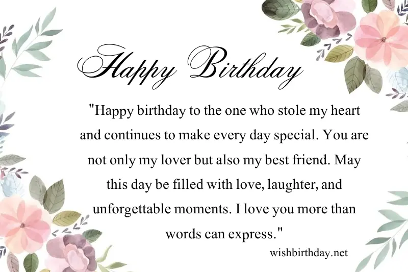 40+ Happy Birthday Wishes With Love Quotes - Wish Birthday