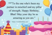 Happy Birthday Wishes For Bhai [2024] - Wish Birthday To Bro