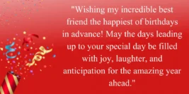 30+ Advance Happy Birthday Wishes For Best Friends [2024] – Wish Birthday
